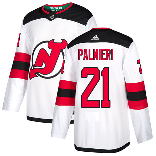 Devils #21 Kyle Palmieri White Road Authentic Stitched Hockey Jersey Devils #21 Kyle Palmieri White Road Authentic Stitched Hockey Jersey