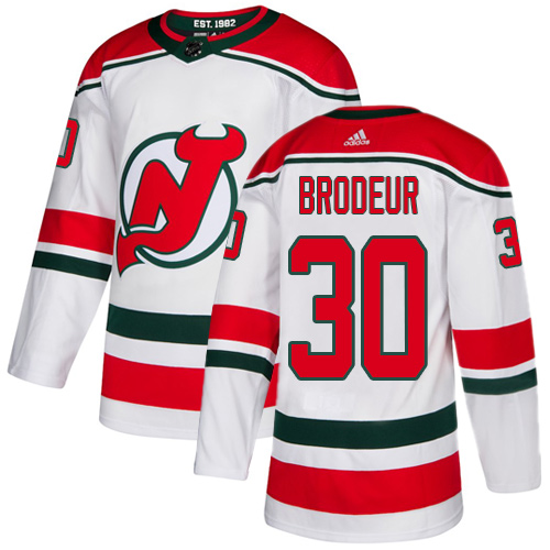 Devils #30 Martin Brodeur White Alternate Authentic Stitched Hockey Jersey Devils #30 Martin Brodeur White Alternate Authentic Stitched Hockey Jersey