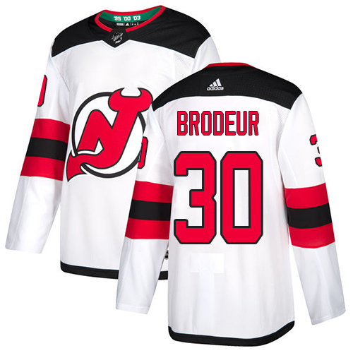 Devils #30 Martin Brodeur White Road Authentic Stitched Hockey Jersey Devils #30 Martin Brodeur White Road Authentic Stitched Hockey Jersey