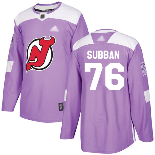 Devils #76 P. K. Subban Purple Authentic Fights Cancer Stitched Youth Hockey Jersey Devils #76 P. K. Subban Purple Authentic Fights Cancer Stitched Youth Hockey Jersey
