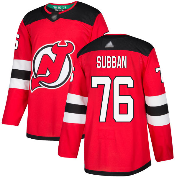 Devils #76 P. K. Subban Red Home Authentic Stitched Youth Hockey Jersey Devils #76 P. K. Subban Red Home Authentic Stitched Youth Hockey Jersey