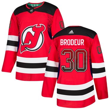 Devils 30 Martin Brodeur Red Drift Fashion Adidas Jersey
