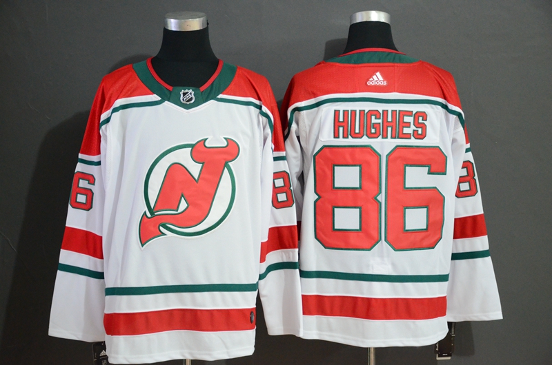 Devils 86 Jack Hughes White Adidas Jersey Devils 86 Jack Hughes White Adidas Jersey