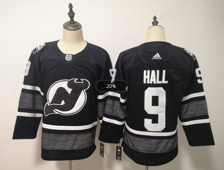 Devils 9 Taylor Hall Black 2019 NHL All-Star Game Adidas Jersey
