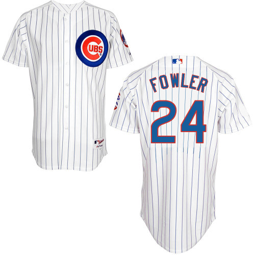 Dexter Fowler Jersey Chicago Cubs White Strip 2015