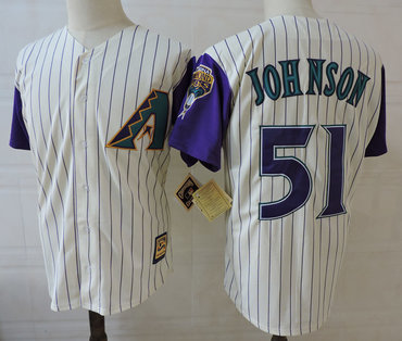 Diamondbacks 51 Randy Johnson Cream Cooperstown Collection Jersey