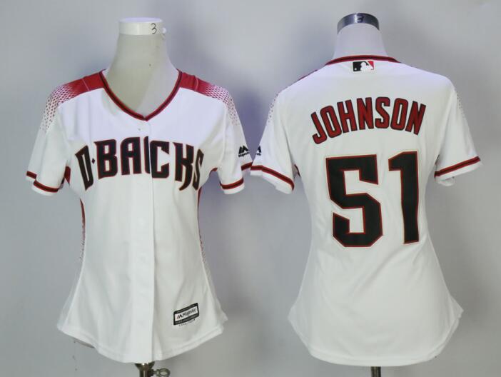 Diamondbacks 51 Randy Johnson White Sedona Women Cool Base Jersey Diamondbacks 51 Randy Johnson White Sedona Women Cool Base Jersey