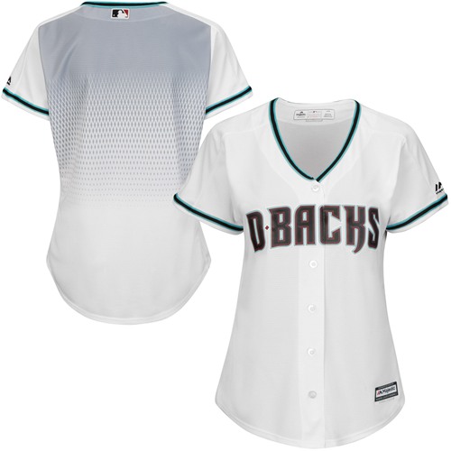Diamondbacks Blank White Teal Home Women's Stitched Baseball Jersey Diamondbacks Blank White Teal Home Women's Stitched Baseball Jersey