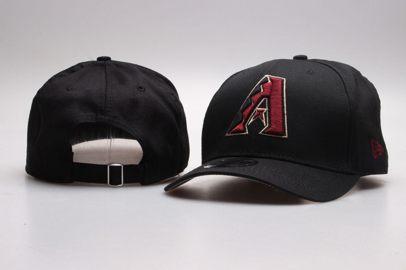 Diamondbacks Team Logo Black Adjustable Hat YP