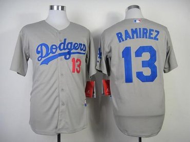 Dodgers #13 Hanley Ramirez Grey Cool Base.