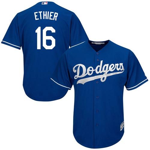 Dodgers #16 Andre Ethier Blue Cool Base Stitched Youth MLB Jersey