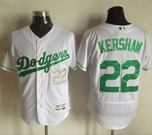 Dodgers #22 Clayton Kershaw White Celtic Flexbase Authentic Collection Stitched MLB Jersey