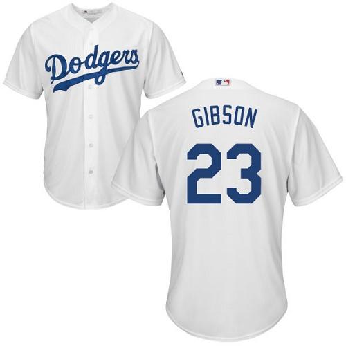 Dodgers #23 Kirk Gibson White Cool Base Stitched Youth MLB Jersey Dodgers #23 Kirk Gibson White Cool Base Stitched Youth MLB Jersey