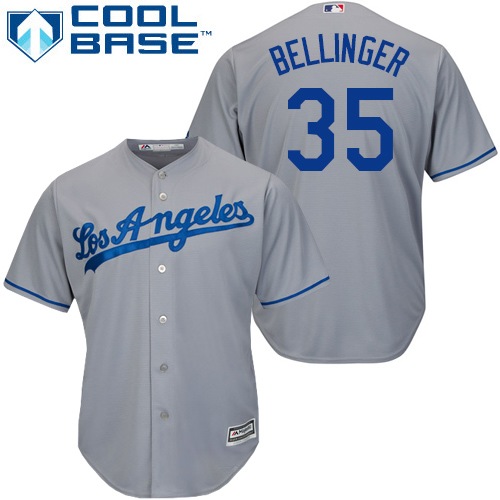 Dodgers #35 Cody Bellinger Grey Cool Base Stitched Youth MLB Jersey Dodgers #35 Cody Bellinger Grey Cool Base Stitched Youth MLB Jersey