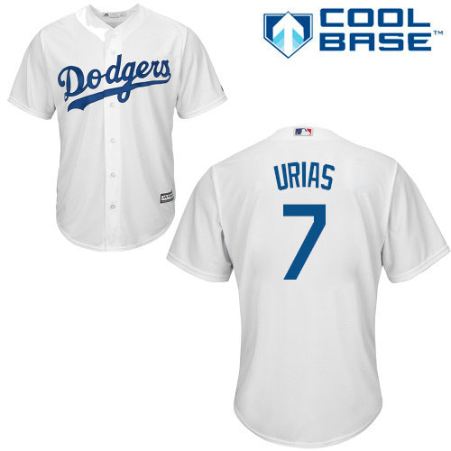 Dodgers #7 Julio Urias White Cool Base Stitched Youth MLB Jersey Dodgers #7 Julio Urias White Cool Base Stitched Youth MLB Jersey