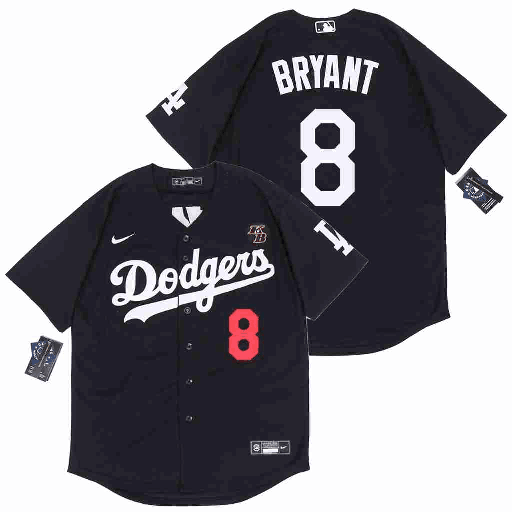 Dodgers 8 Kobe Bryant Black 2020 Nike KB Cool Base Jersey