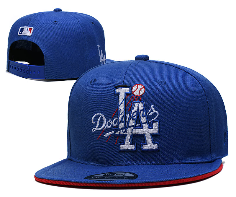 Dodgers Blue Snapback Hat--YD