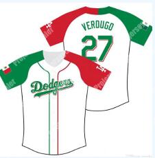 Dodgers Mexican #27 Alex Verdugo Baseball Jersey