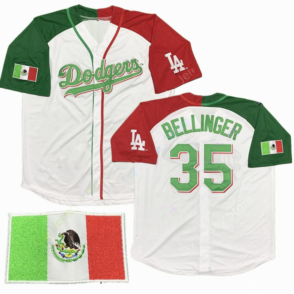 Dodgers Mexican #35 Cody Bellinger Baseball  Jersey