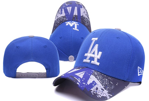 Dodgers Team Logo Blue Snapback Adjustable Hat