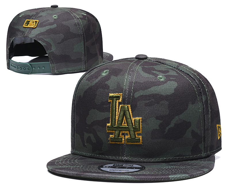 Dodgers Team Logo Camo Adjustable Hat TX