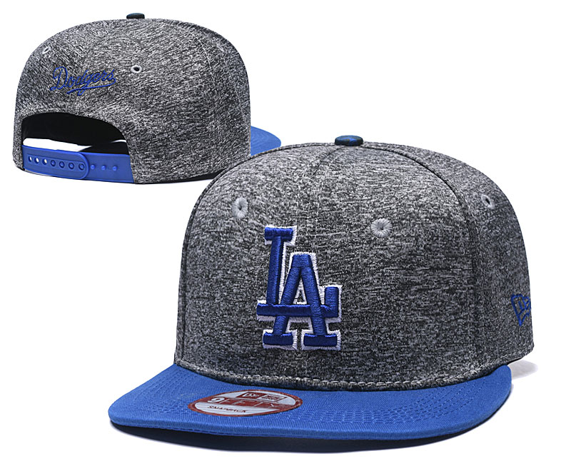 Dodgers Team Logo Gray Royal Adjustable Hat TX
