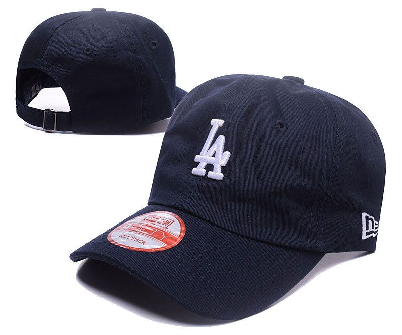 Dodgers Team Logo Navy Adjustable Hat LH