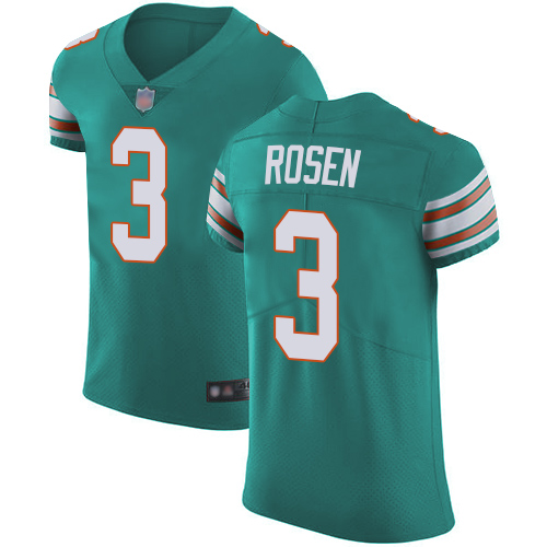 Dolphins #3 Josh Rosen Aqua Green Alternate Men's Stitched Football Vapor Untouchable Elite Jersey Dolphins #3 Josh Rosen Aqua Green Alternate Men's Stitched Football Vapor Untouchable Elite Jersey