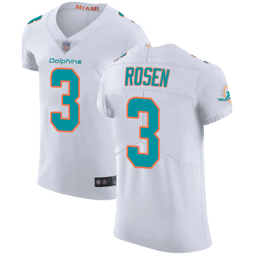 Dolphins #3 Josh Rosen White Men's Stitched Football Vapor Untouchable Elite Jersey Dolphins #3 Josh Rosen White Men's Stitched Football Vapor Untouchable Elite Jersey
