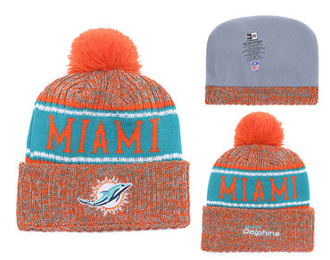 Dolphins Fresh Logo Orange Knit Hat YD
