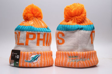Dolphins Fresh Logo Orange Knit Hat YP