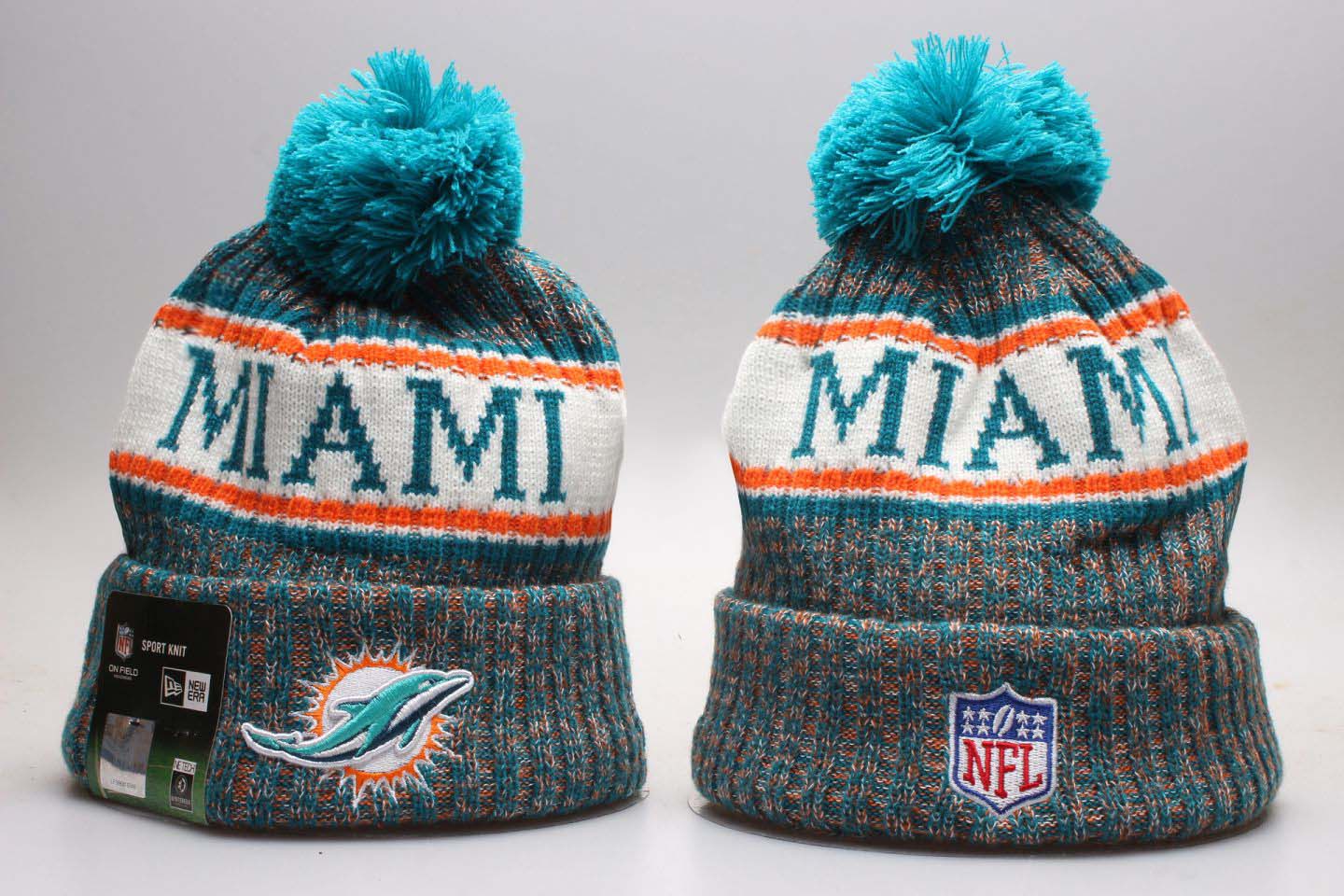 Dolphins-Green-Wordmark-Cuffed-Pom-Knit-Hat-YP