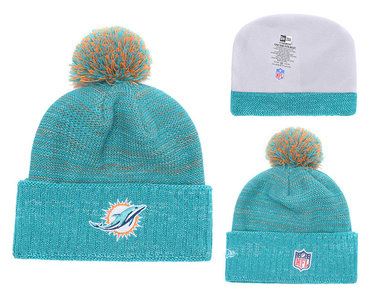 Dolphins Team Logo Auqa Knit Hat YD
