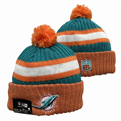 Dolphins Team Logo Pom Knit Hat YD-2