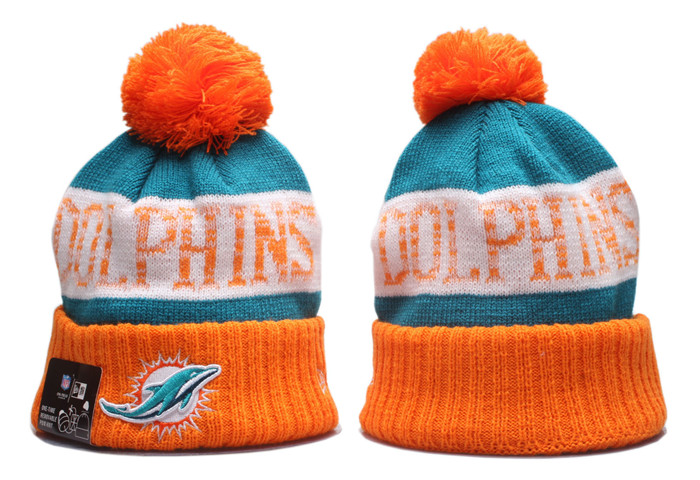 Dolphins Team Logo Pom Knit Hat YP