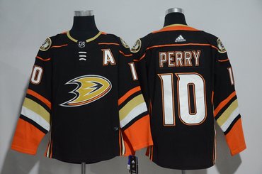 Ducks 10 Corey Perry Black Adidas Jersey