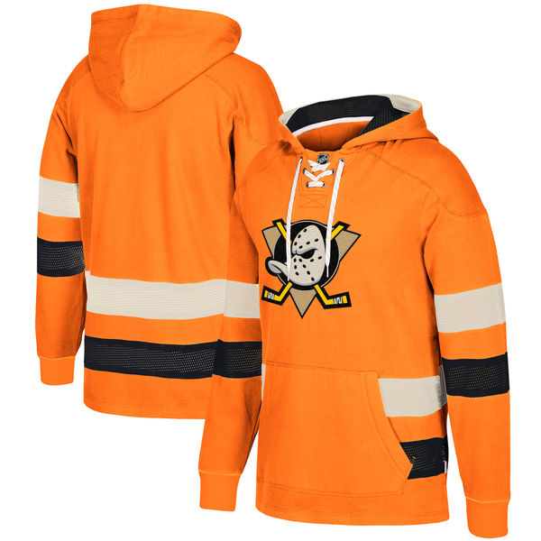 Ducks Orange Men's Customized All Stitched Hooded Sweatshirt Ducks Orange Men's Customized All Stitched Hooded Sweatshirt