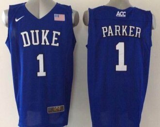 Duke Blue Devils #1 Jabari Parker Blue Basketball Elite Stitched NCAA Jersey