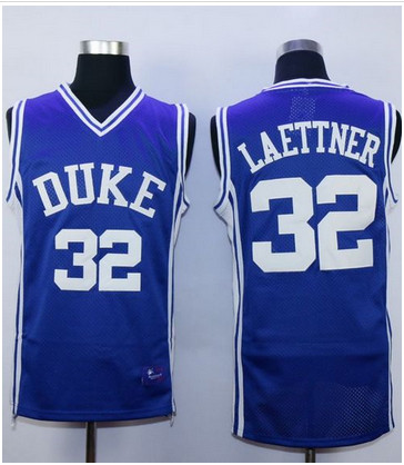 Duke Blue Devils #32 Christian Laettner Royal Blue Basketball Stitched NCAA Jersey