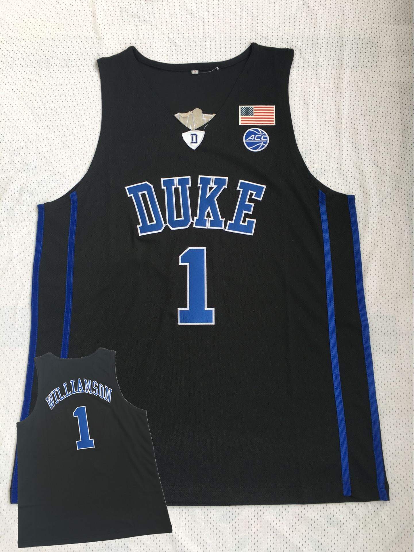Duke Blue Devils 1 Zion Williamson Black College Basketball Jersey Duke Blue Devils 1 Zion Williamson Black College Basketball Jersey