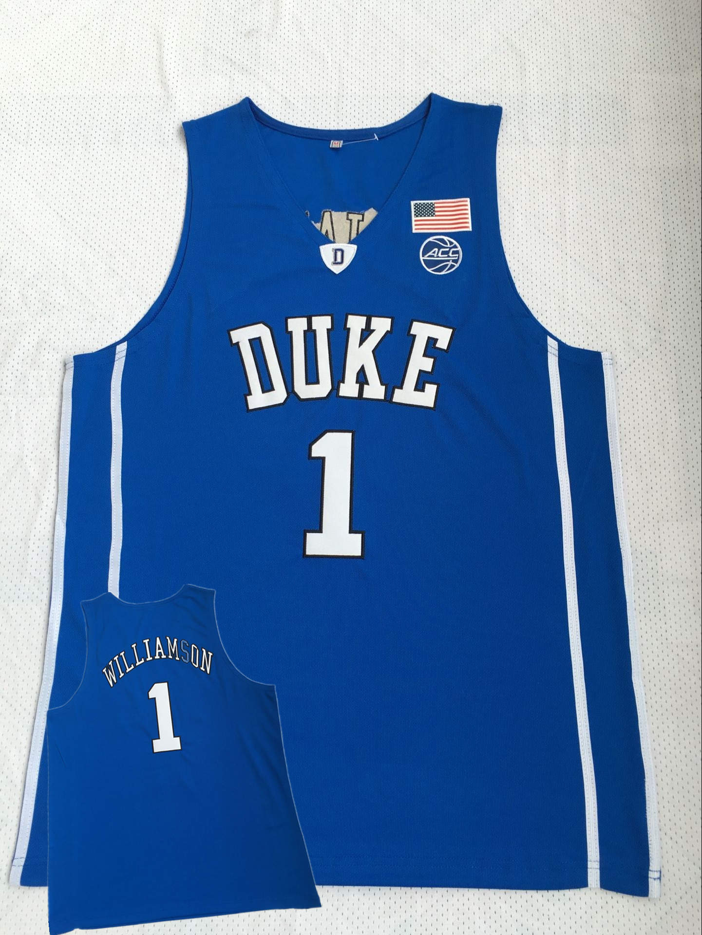 Duke Blue Devils 1 Zion Williamson Blue College Basketball Jersey Duke Blue Devils 1 Zion Williamson Blue College Basketball Jersey