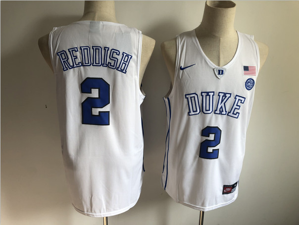 Duke Blue Devils 2 Cam Reddish White Nike College Basketball Jersey Duke Blue Devils 2 Cam Reddish White Nike College Basketball Jersey