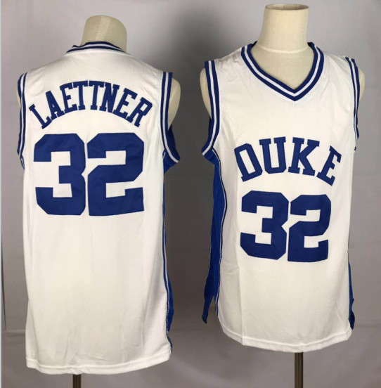 Duke Blue Devils 32 Christian Laettner White College Basketball Jersey Duke Blue Devils 32 Christian Laettner White College Basketball Jersey
