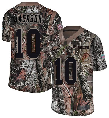 Eagles #10 DeSean Jackson Camo Men's Stitched Football Limited Rush Realtree Jersey