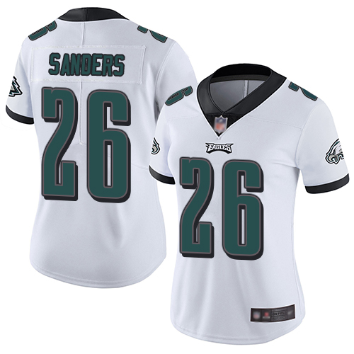 Eagles #26 Miles Sanders White Women's Stitched Football Vapor Untouchable Limited Jersey Eagles #26 Miles Sanders White Women's Stitched Football Vapor Untouchable Limited Jersey