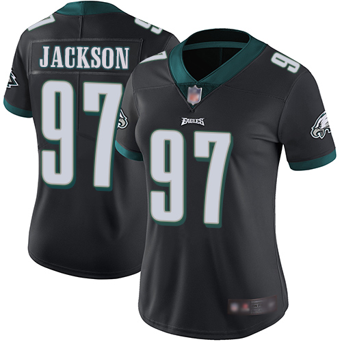 Eagles #97 Malik Jackson Black Alternate Women's Stitched Football Vapor Untouchable Limited Jersey Eagles #97 Malik Jackson Black Alternate Women's Stitched Football Vapor Untouchable Limited Jersey