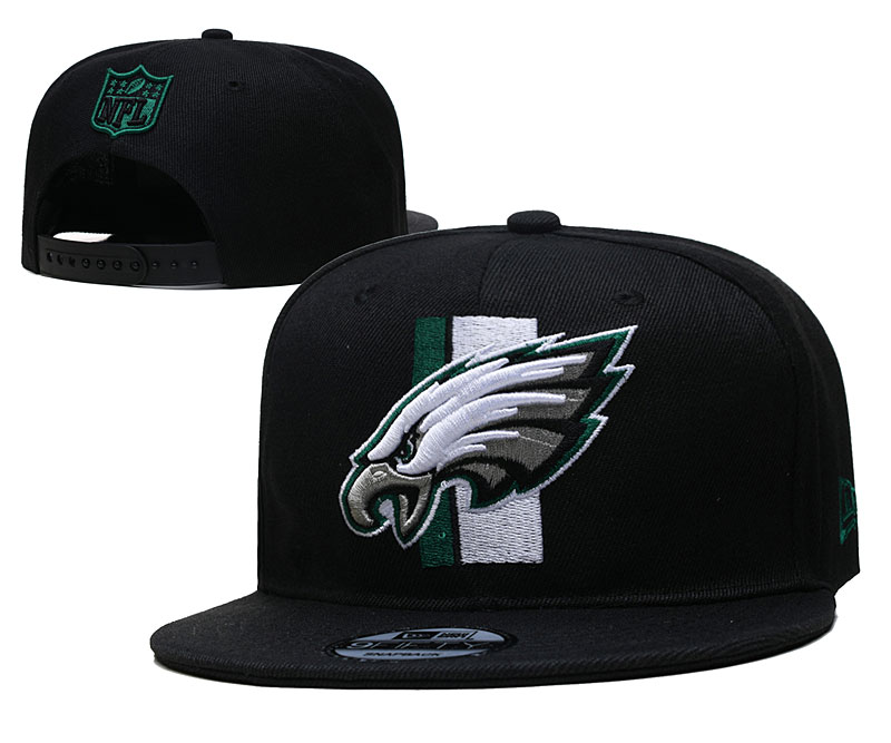 Eagles Black Snapback Hat --YD