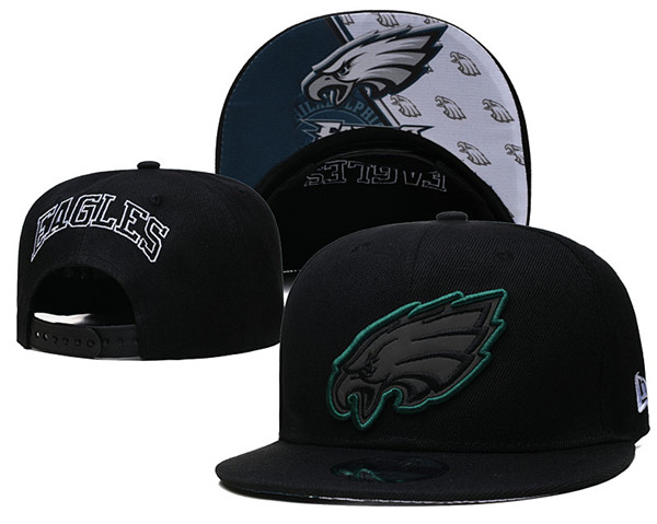 Eagles Black Snapback Hat--GS