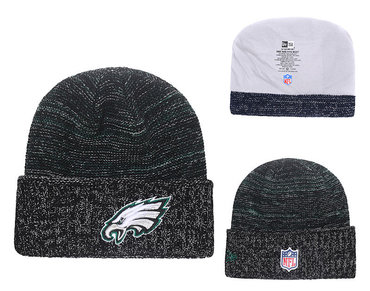 Eagles Team Logo Black Knit Hat YD