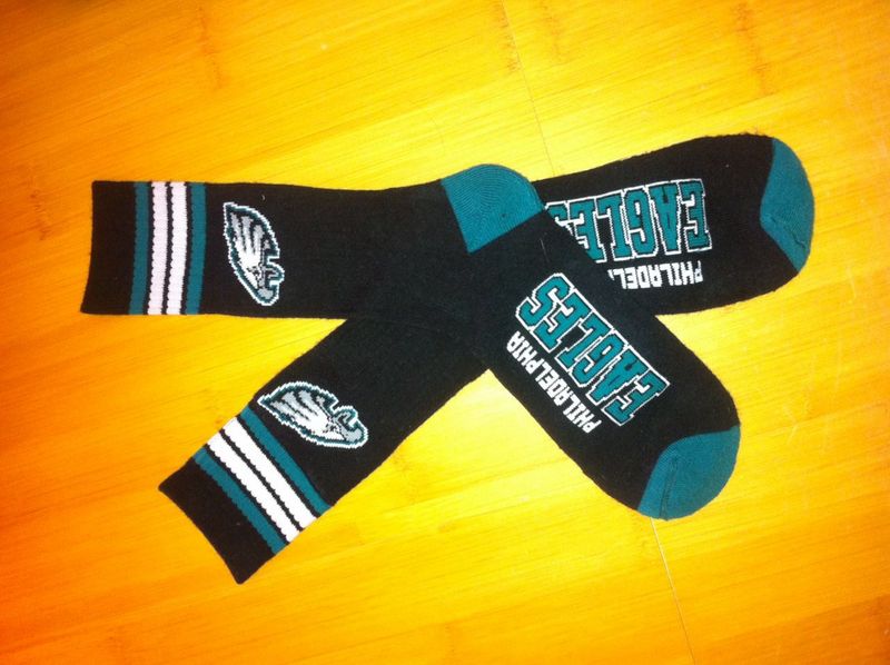 Eagles Team Logo Black NFL Socks Eagles Team Logo Black NFL Socks